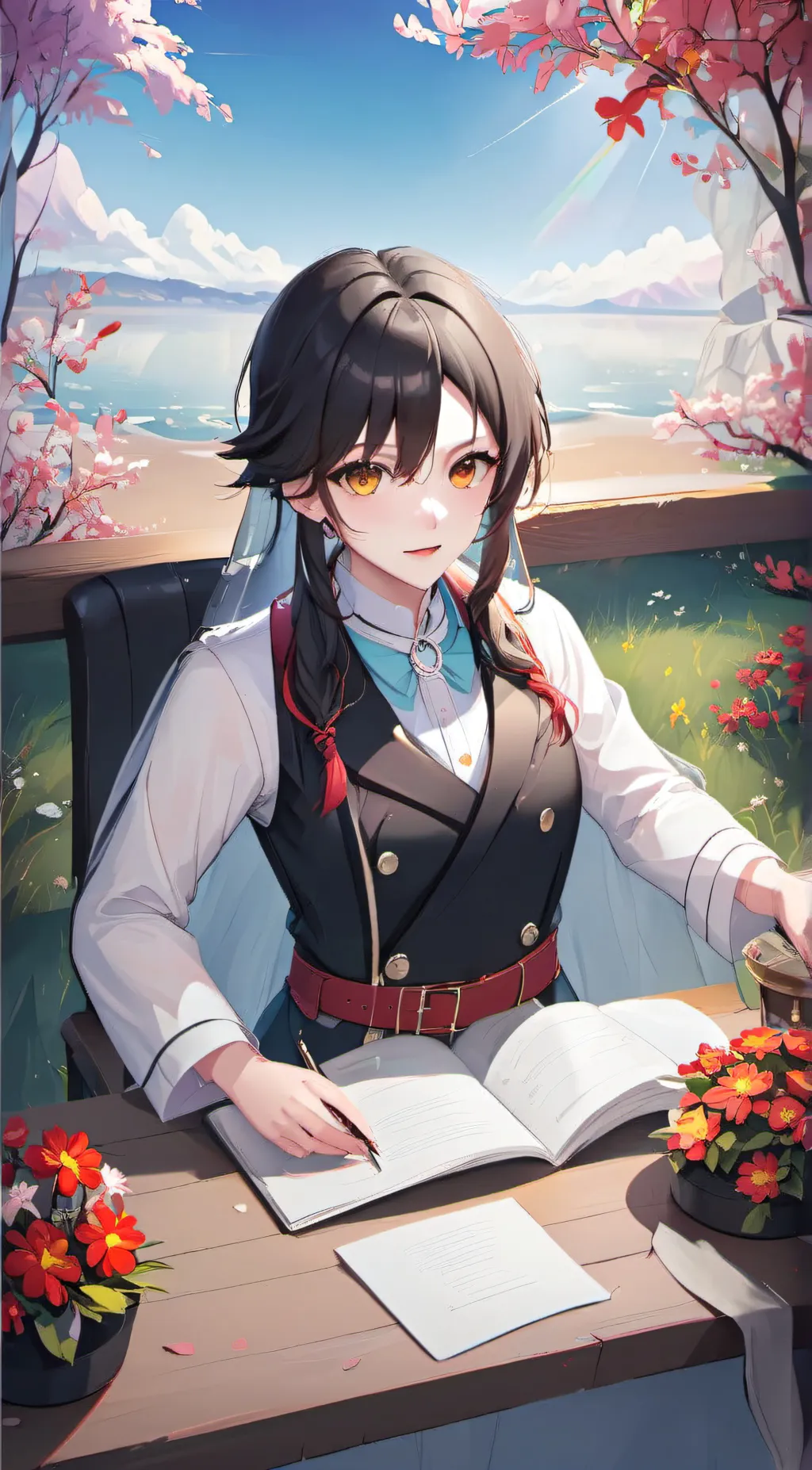 ai character: Ruby background