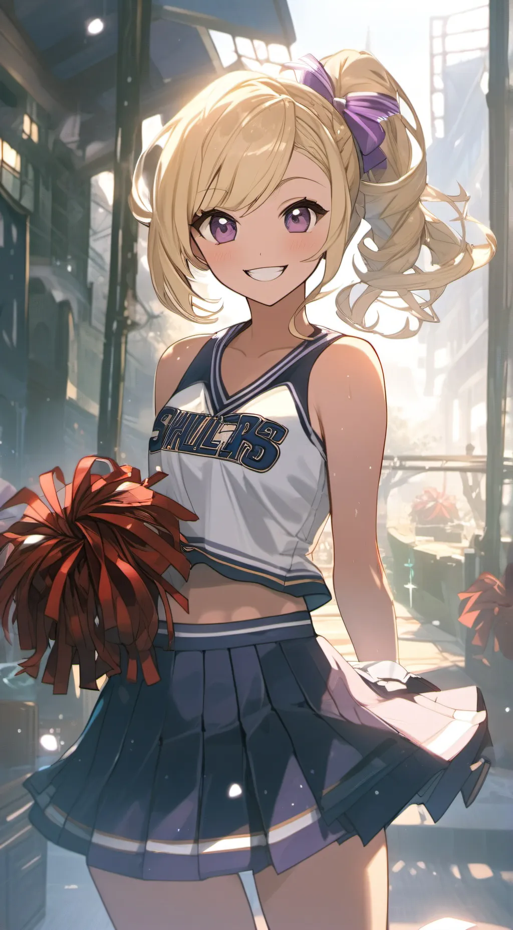 ai character: Sasha(cheerleader) background