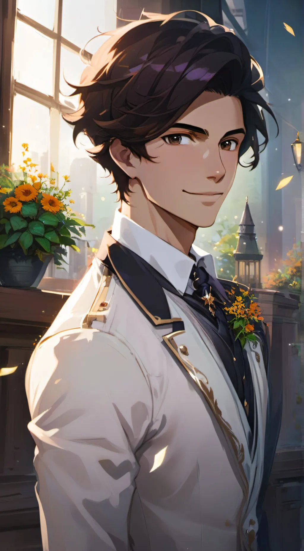 ai character: prince Erick  background