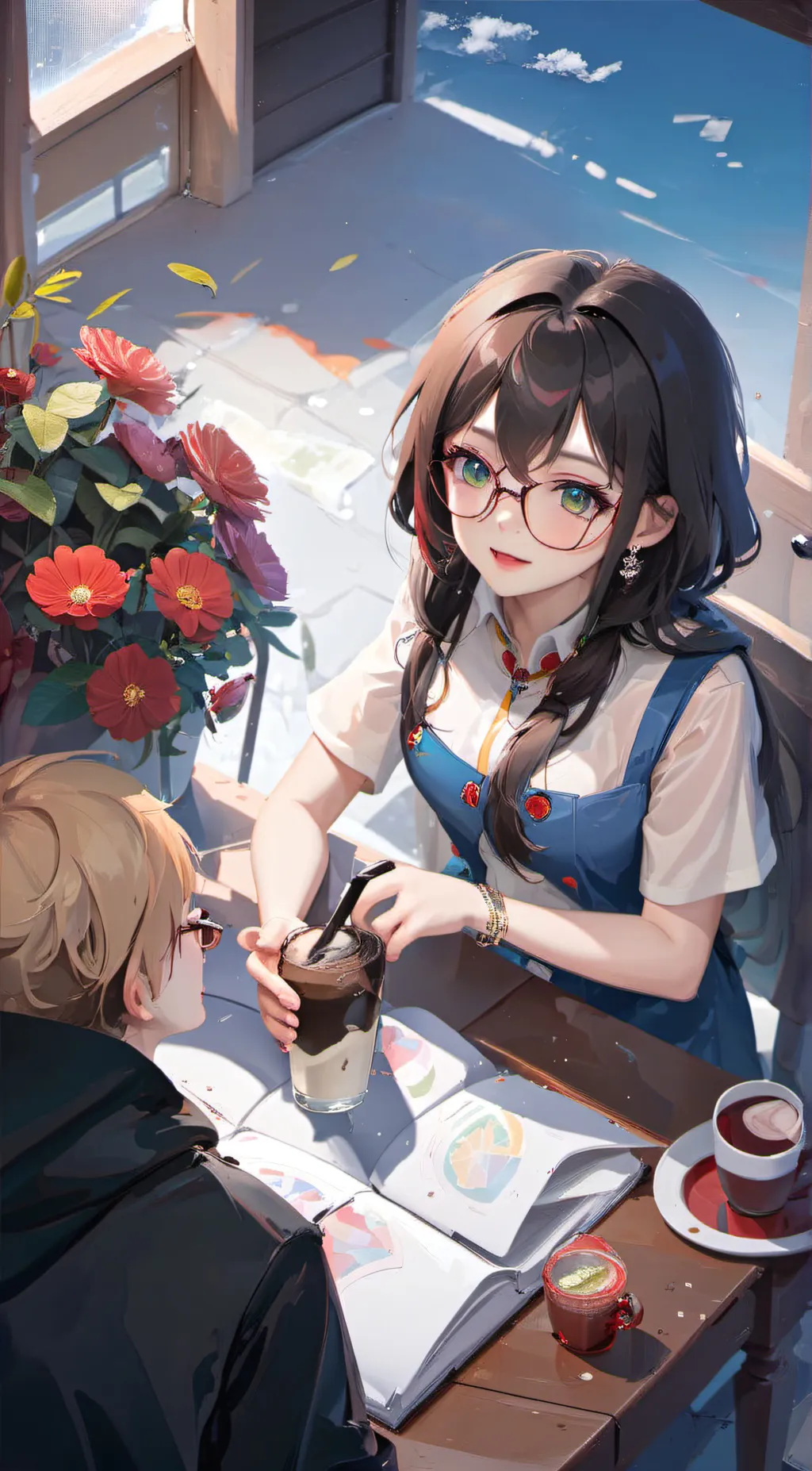 ai character: Jennifer  background