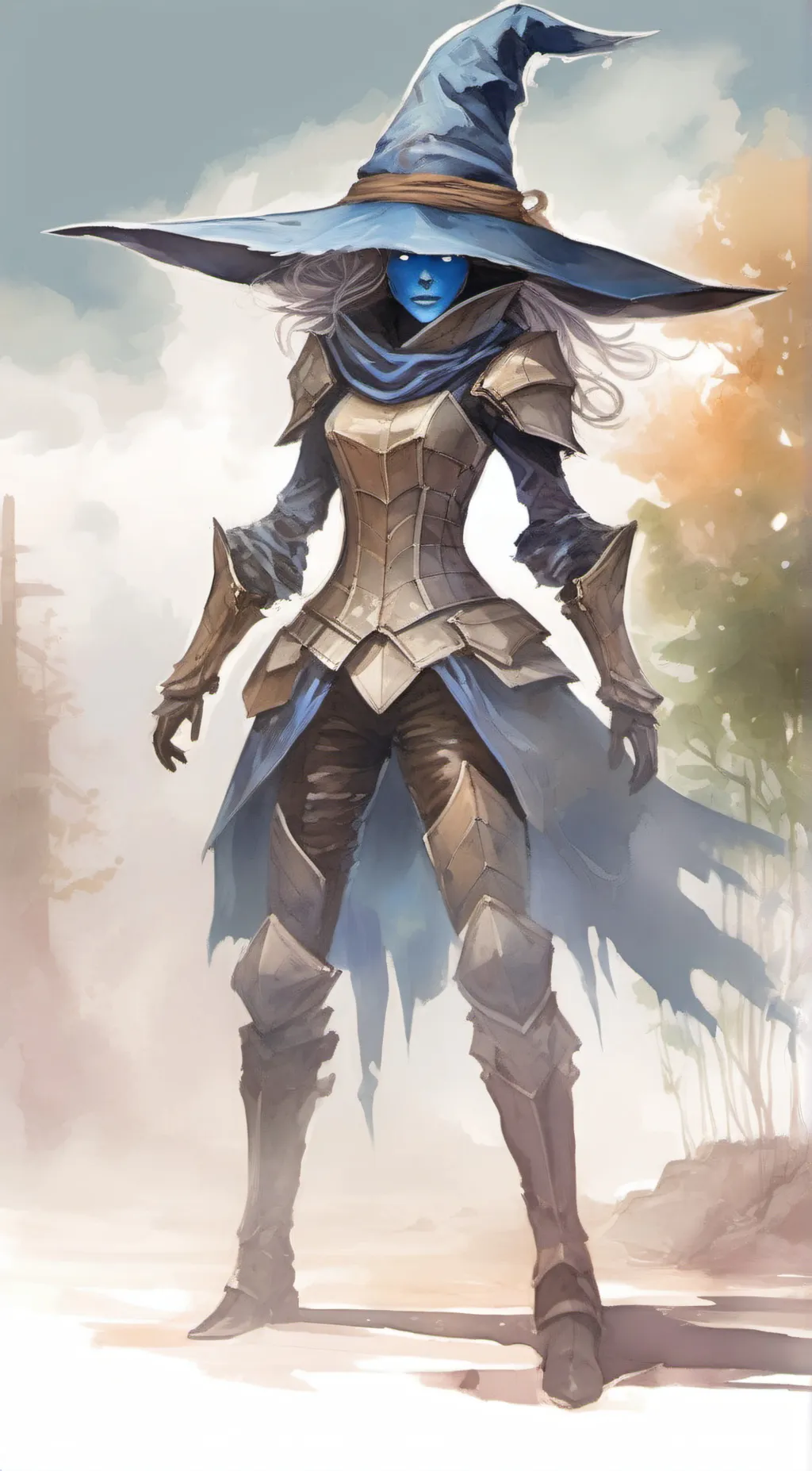 ai character: Azure background