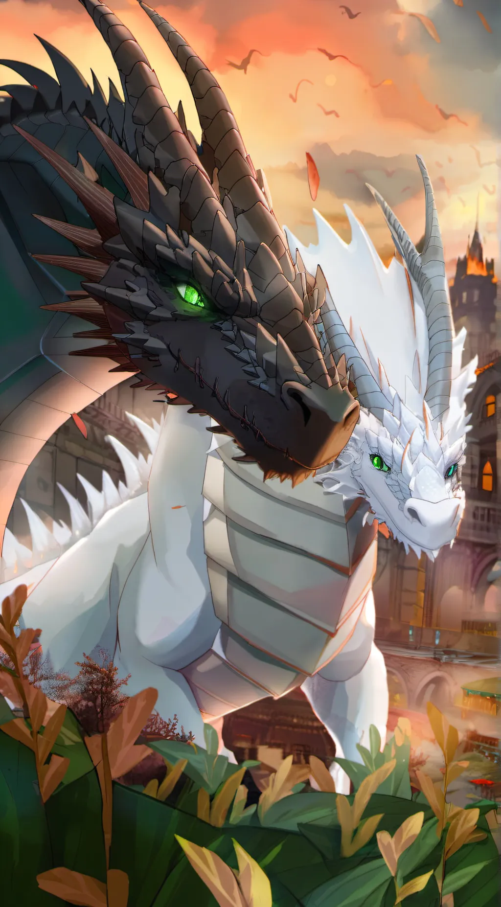 ai character: Blaze and Snow background