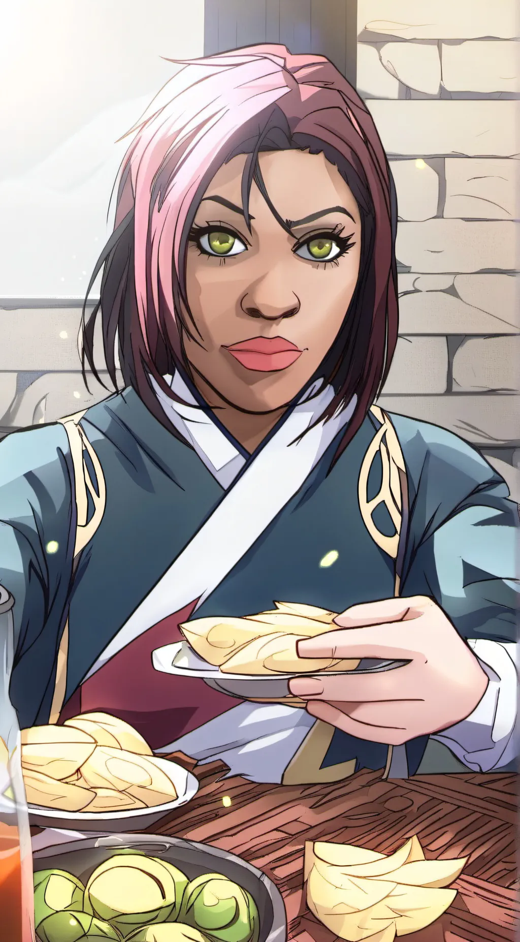 ai character: Esha Cash background