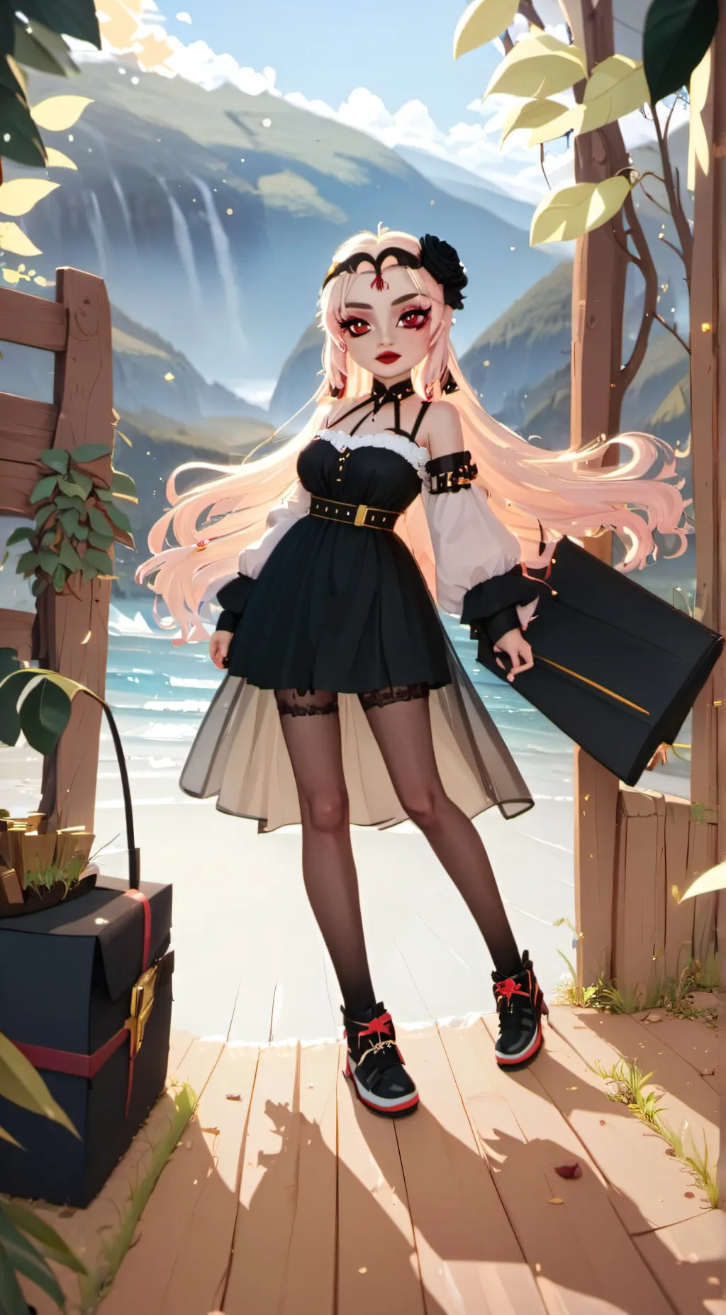 ai character: Ashley background