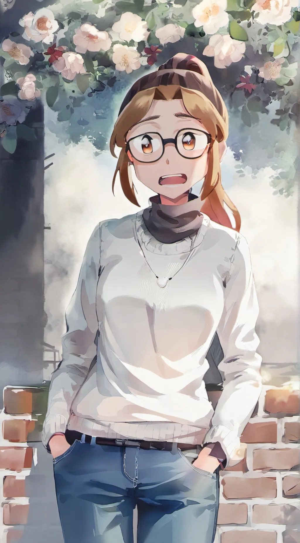 ai character: pomni(human) background