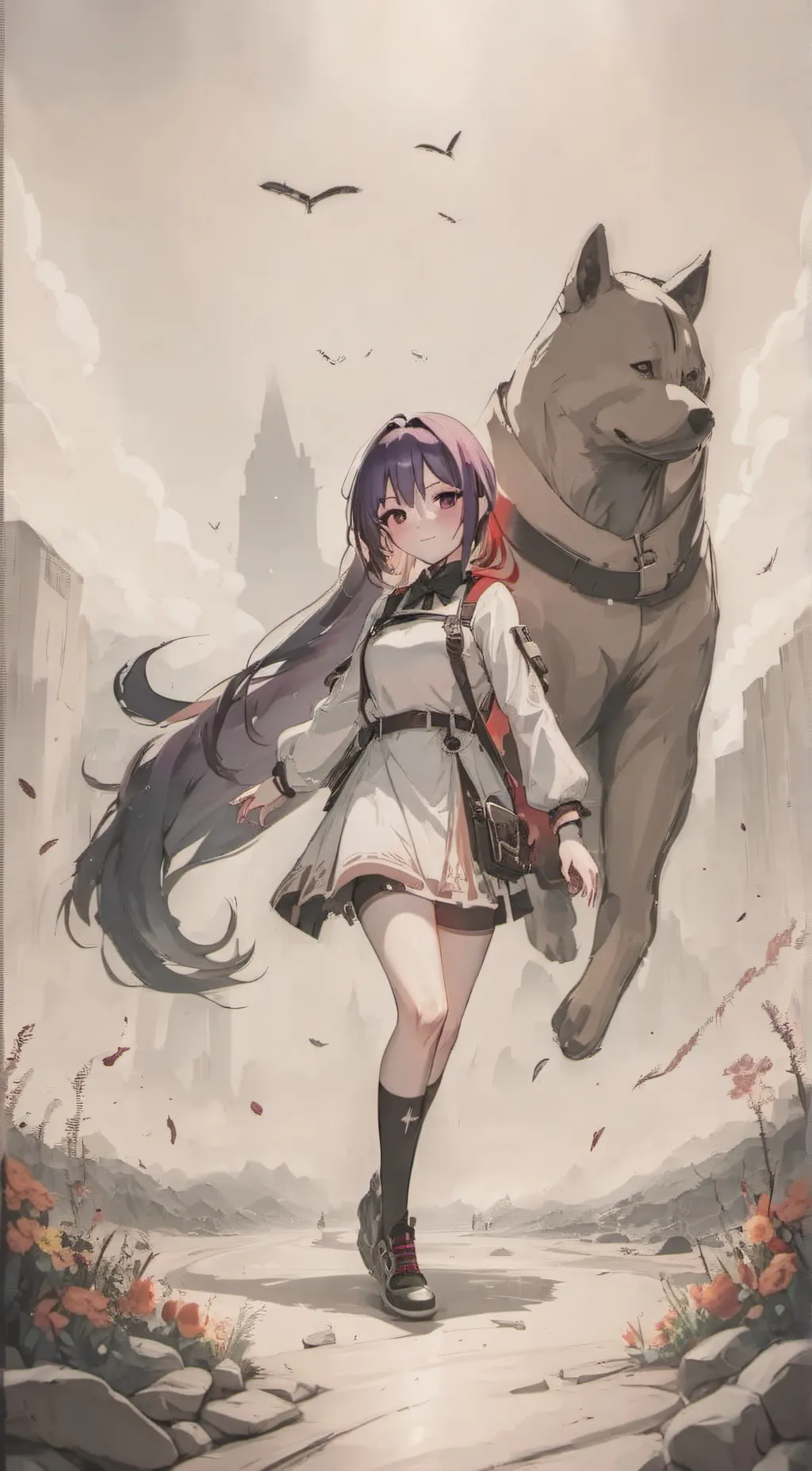 ai character: Katie  background