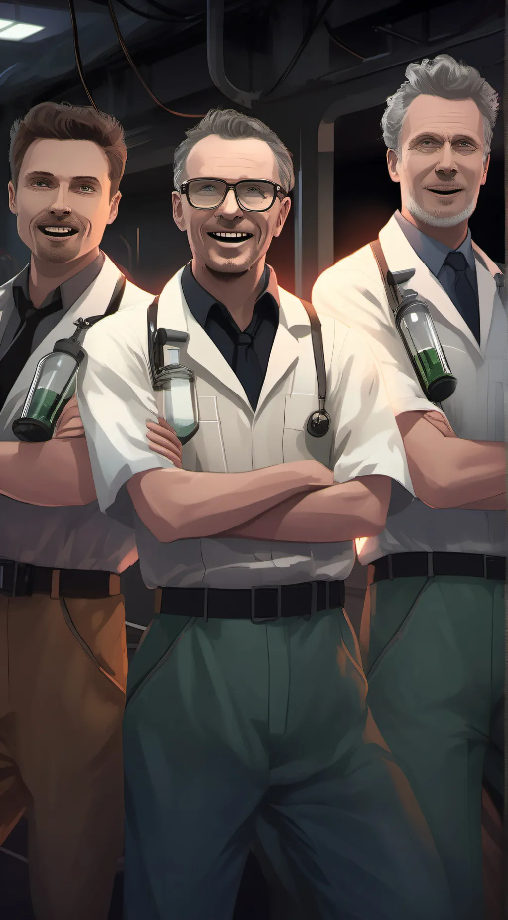 ai character: The science team background