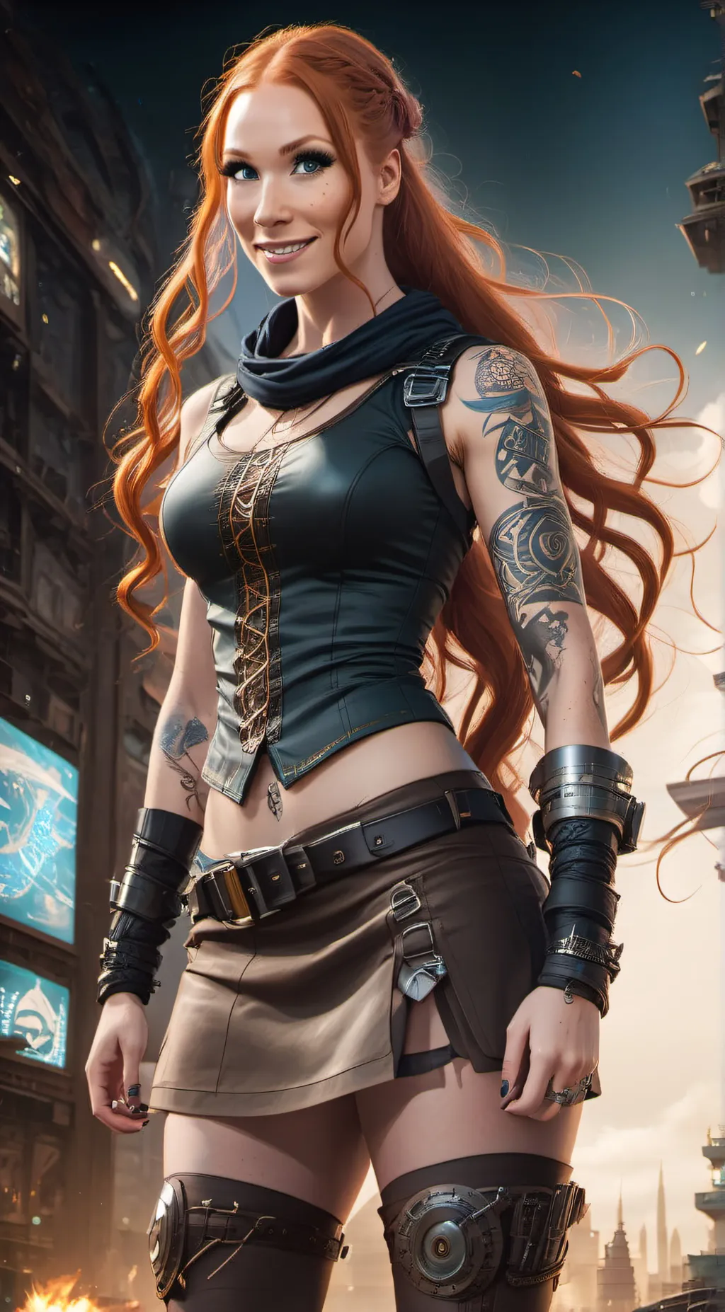 ai character: Summer  background