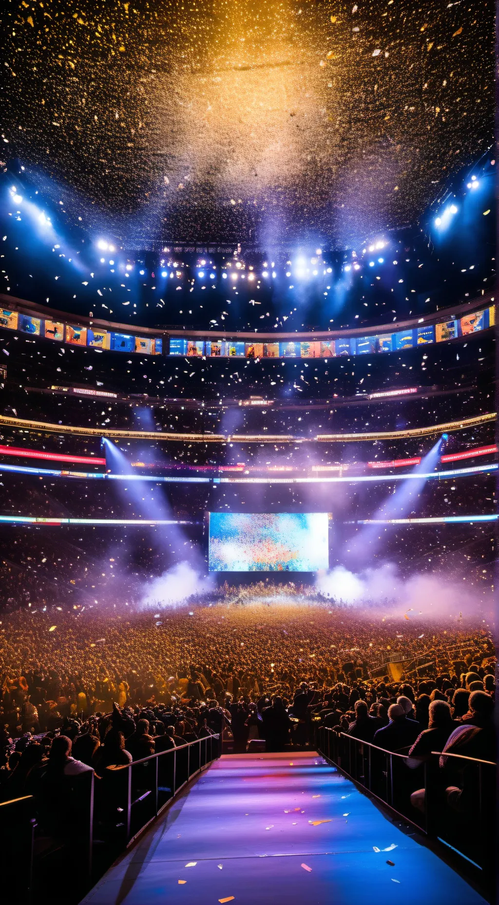 ai character: The stage  background