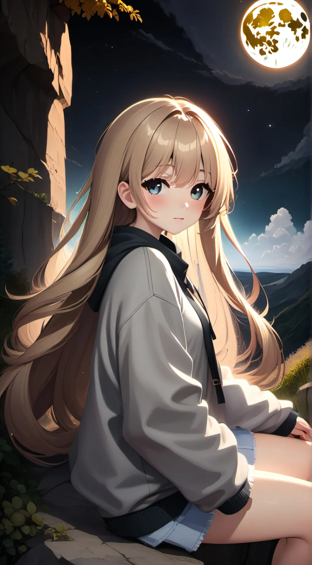 ai character: Luna background