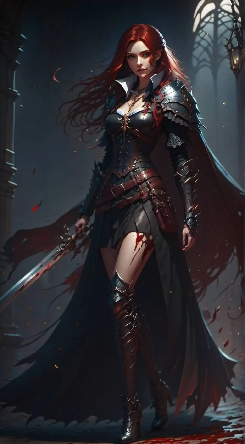 ai character: Isabella Nocturna background