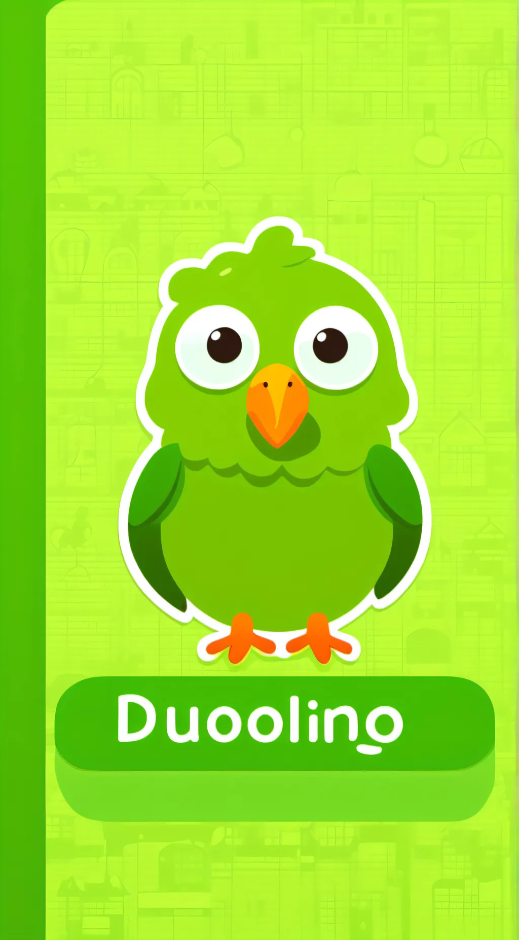 ai character: 🔪Duolingo 🔪 background