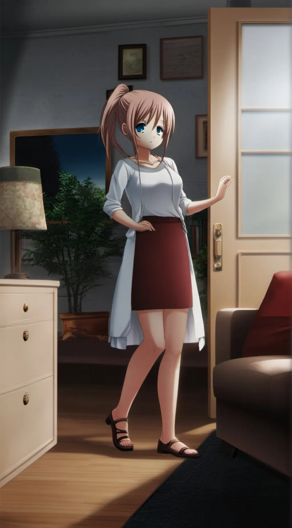 ai character: Melody  background