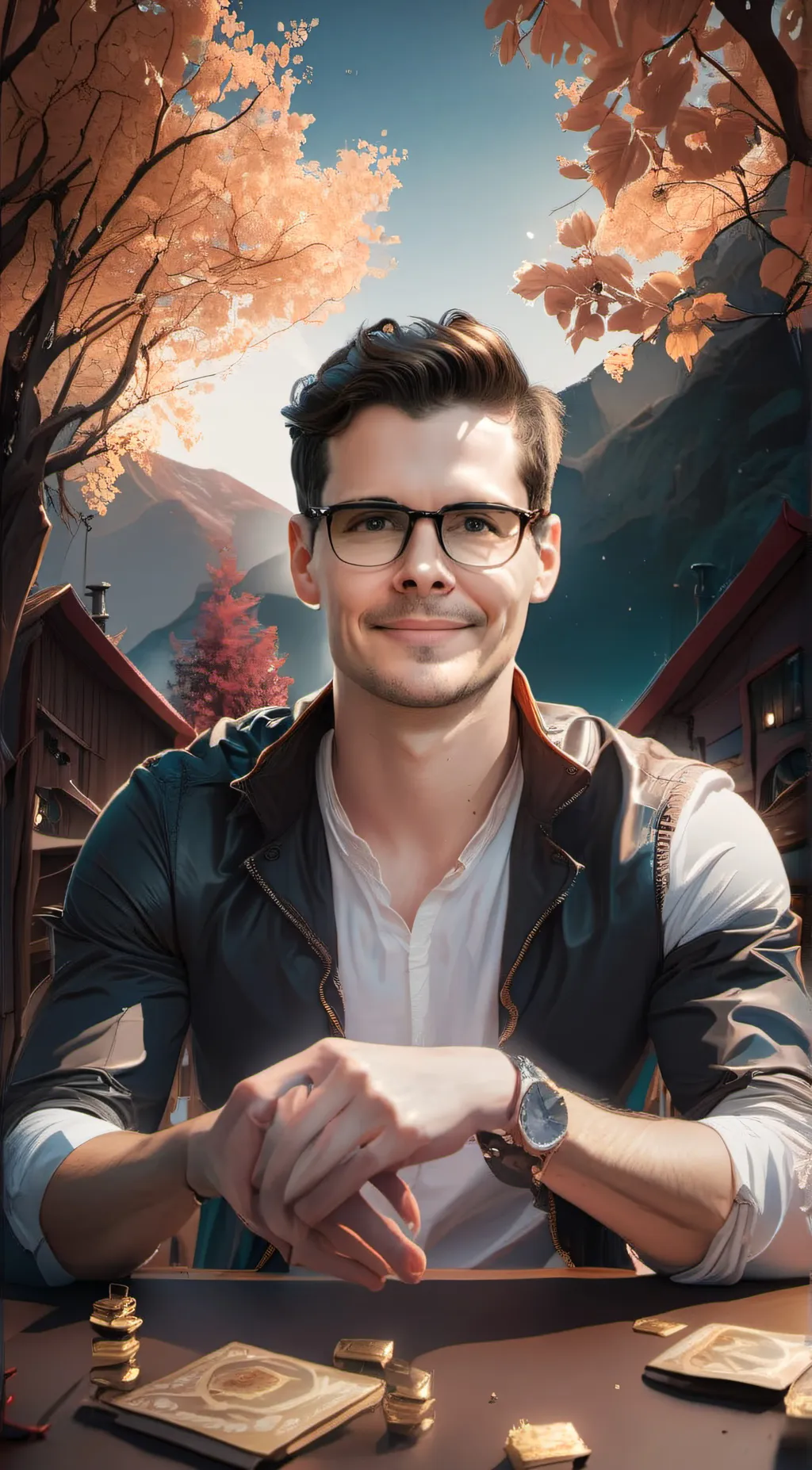 ai character: Edp 445 background