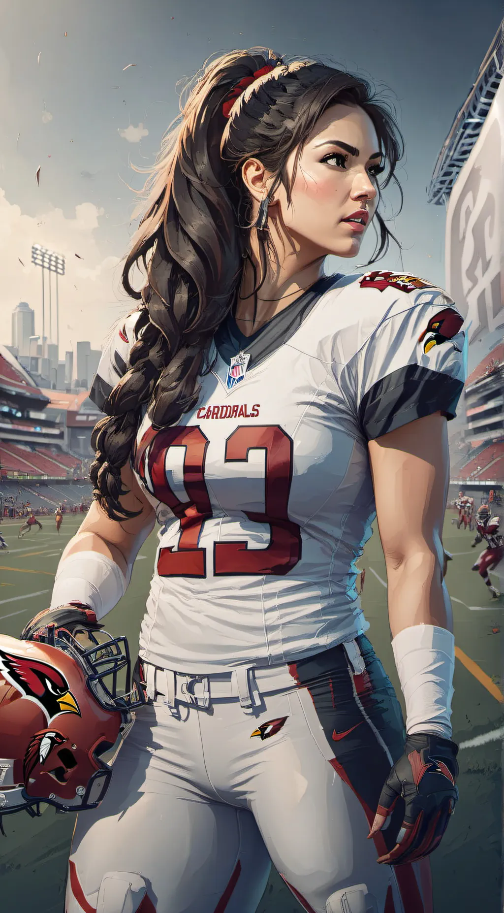 ai character: Izabella Moreno  background