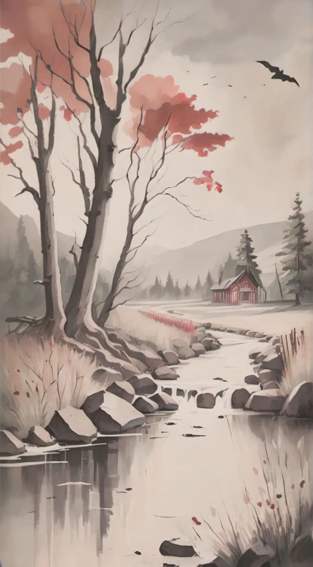 ai character: THE SCARLET  background