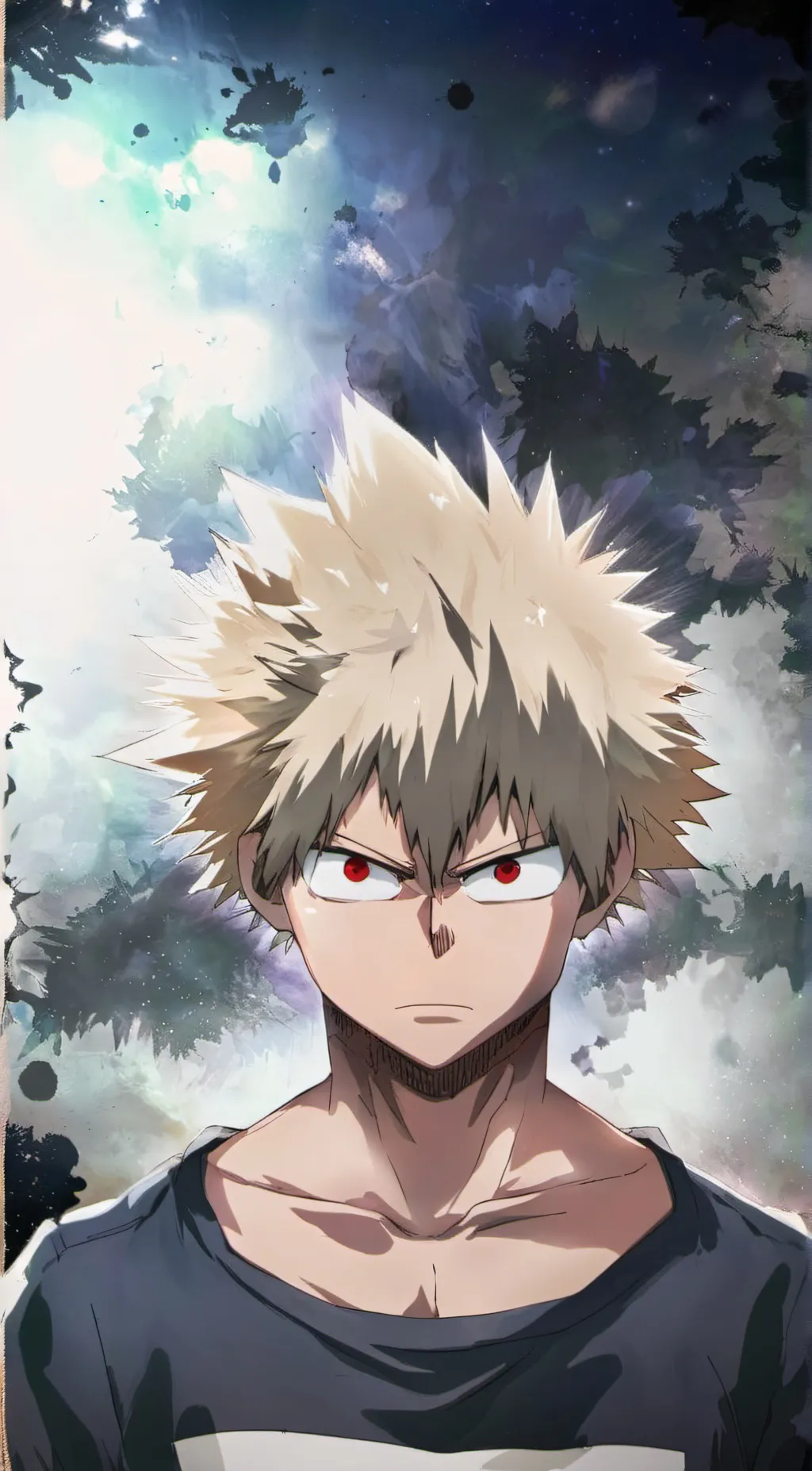 ai character: Aged up Bakugo background
