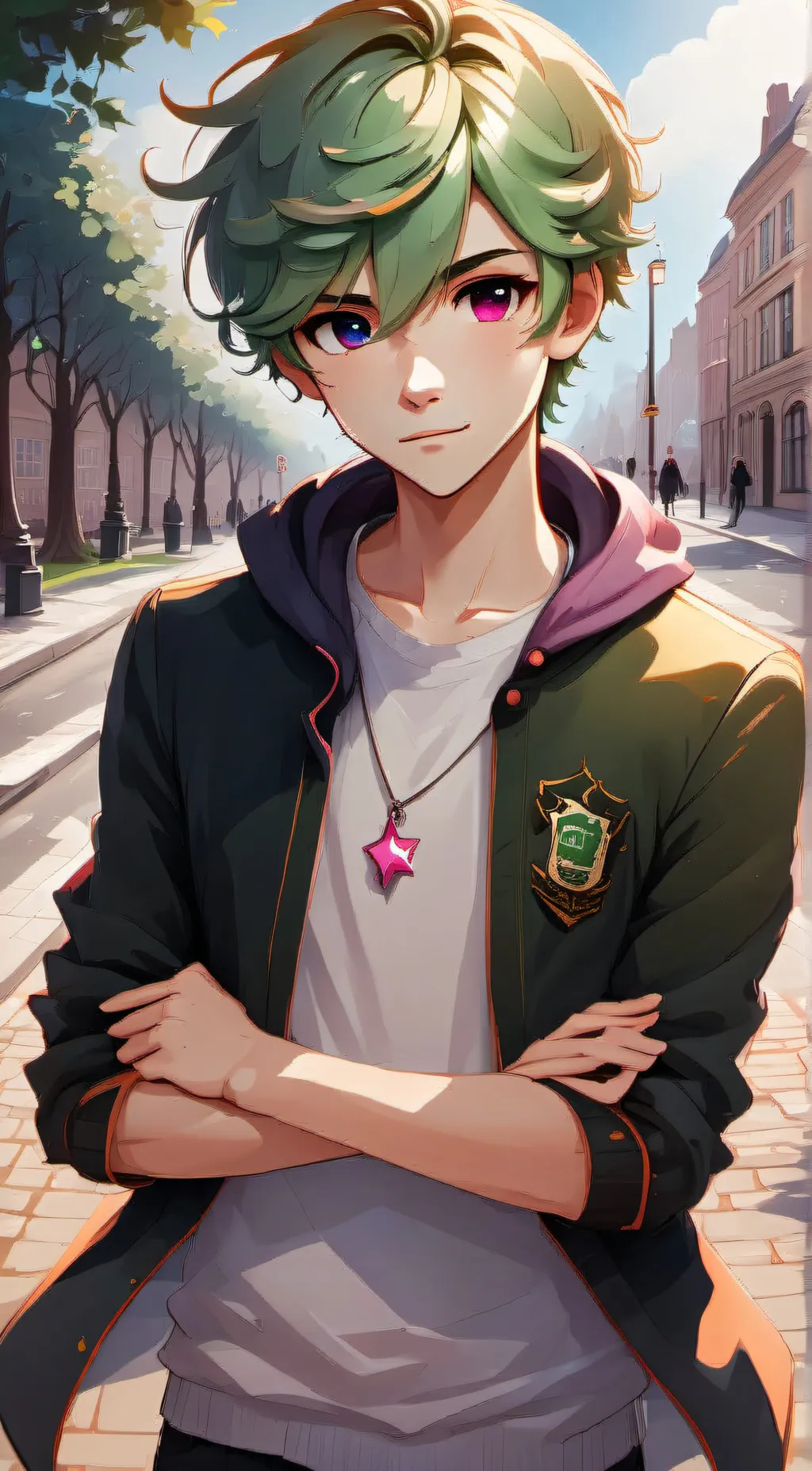 ai character: adrien background