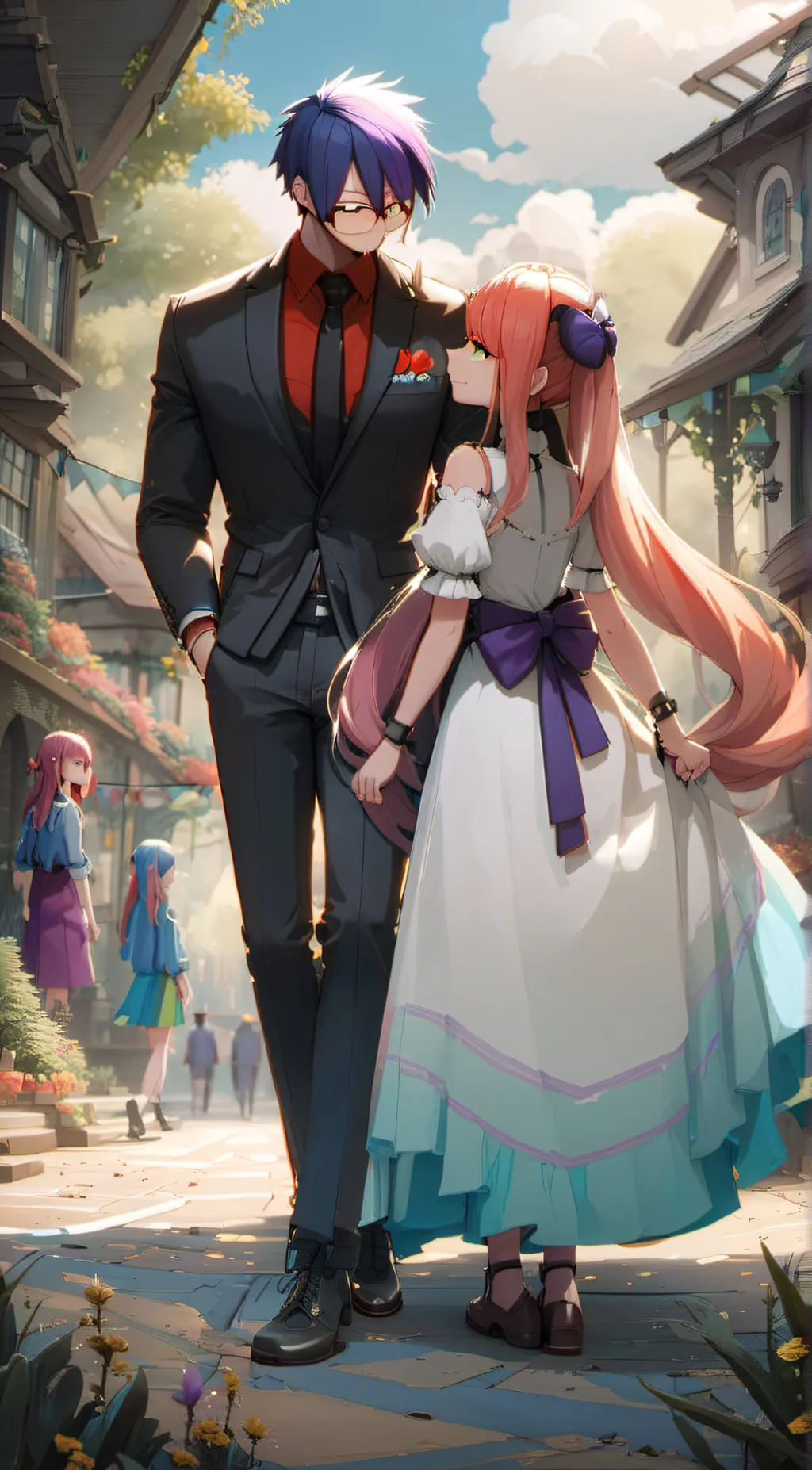 ai character: Redxpurple.abvse. background