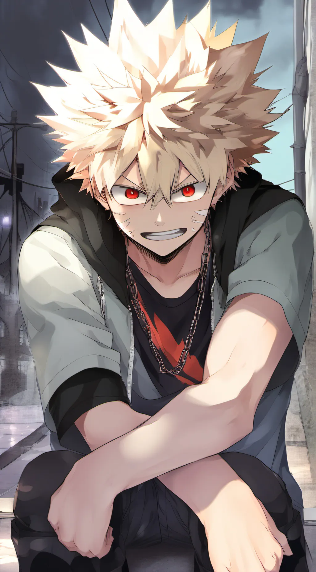 ai character: bakugo background