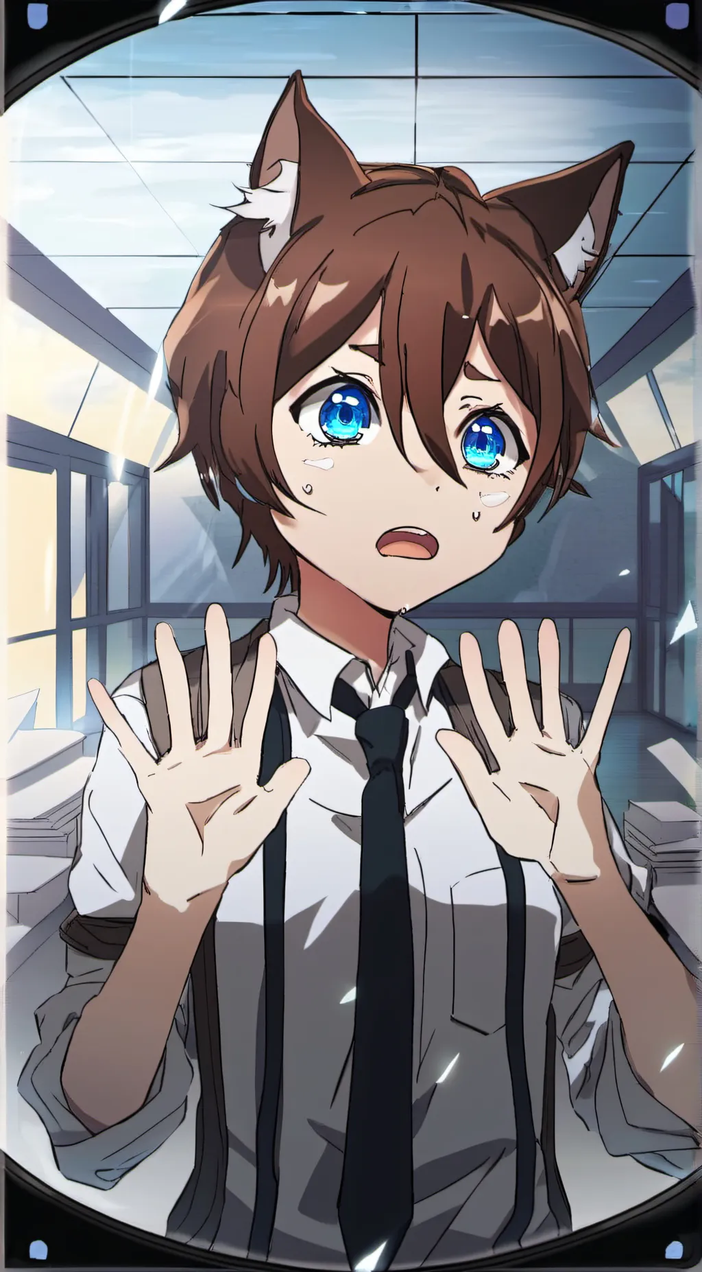 ai character: AmorO background