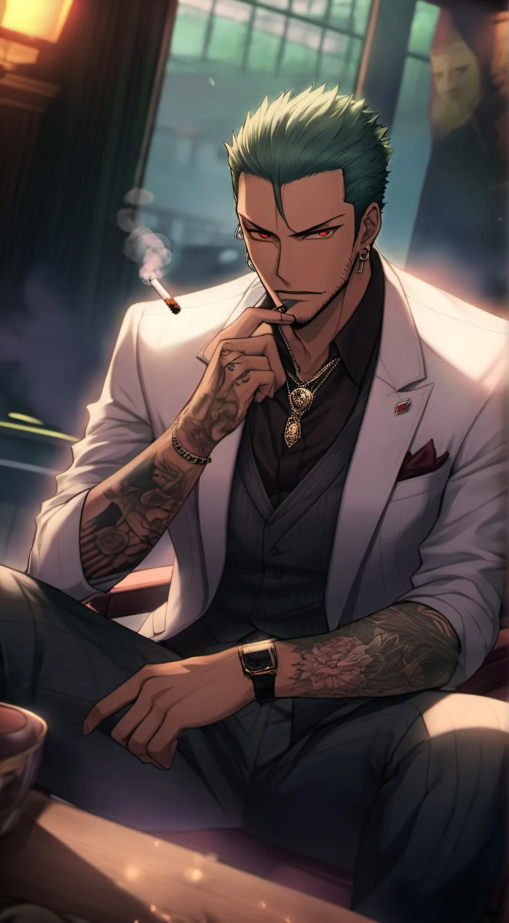 ai character: Roronoa Zoro background