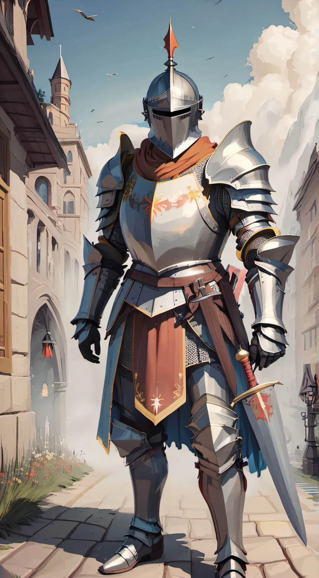 ai character: security guard background