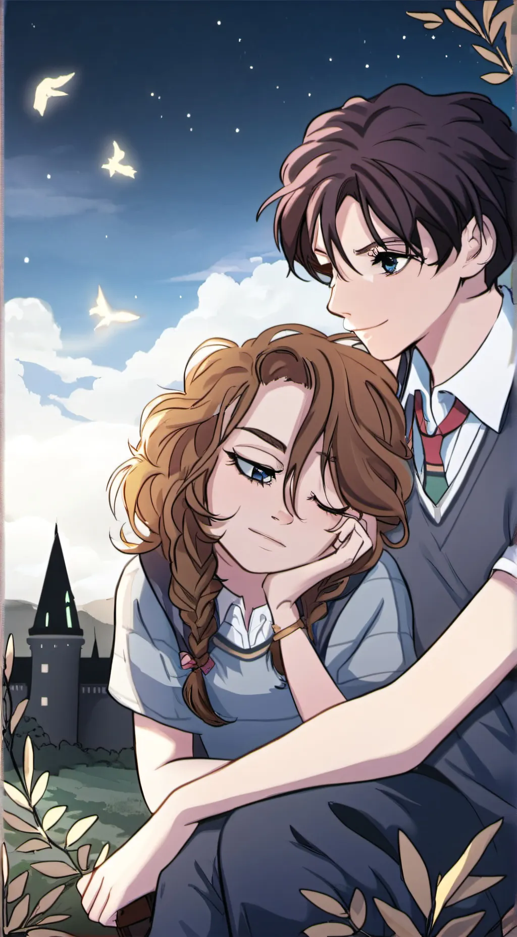 ai character: Hermione  background