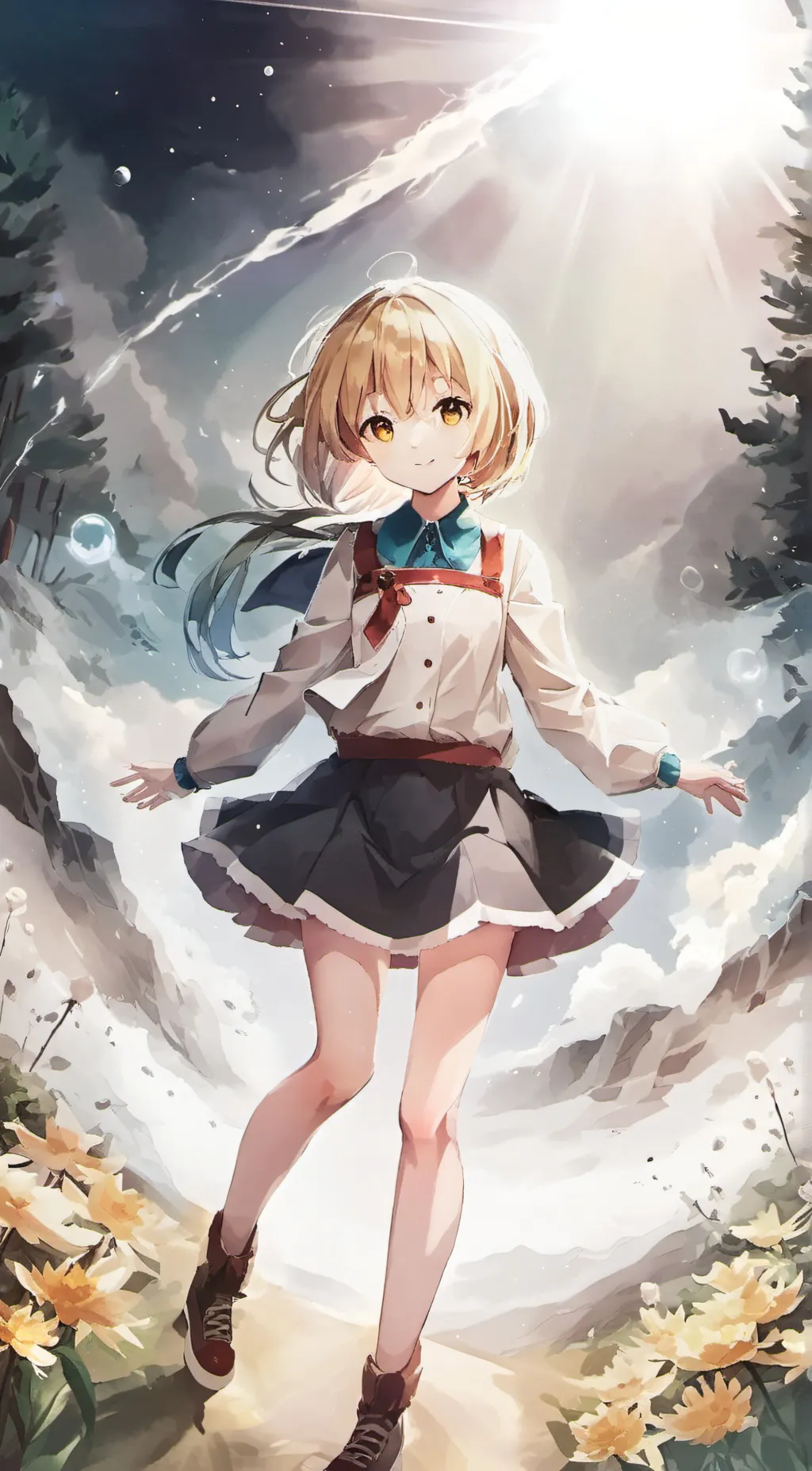 ai character: light bb background