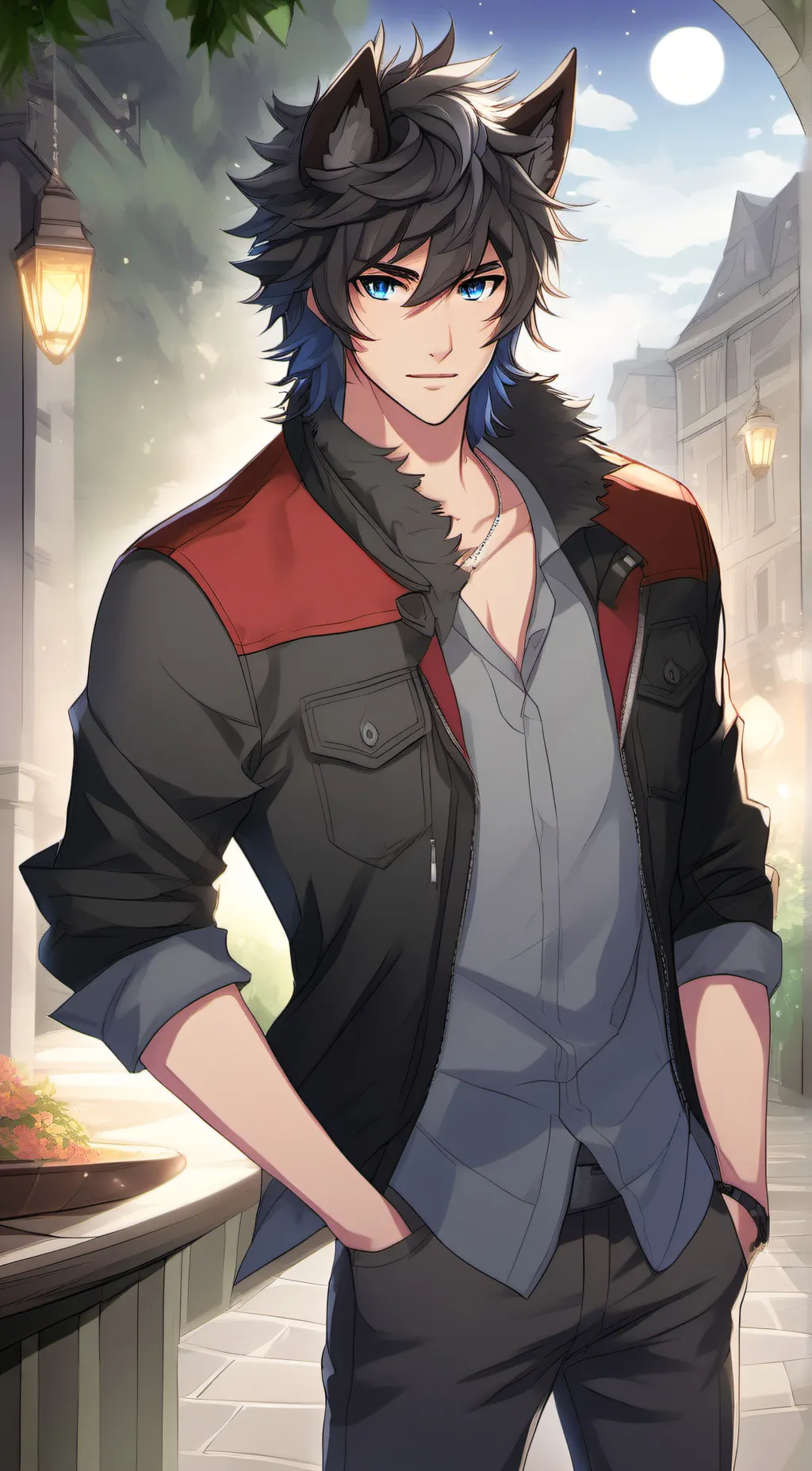 ai character: Aaron Lichen  background