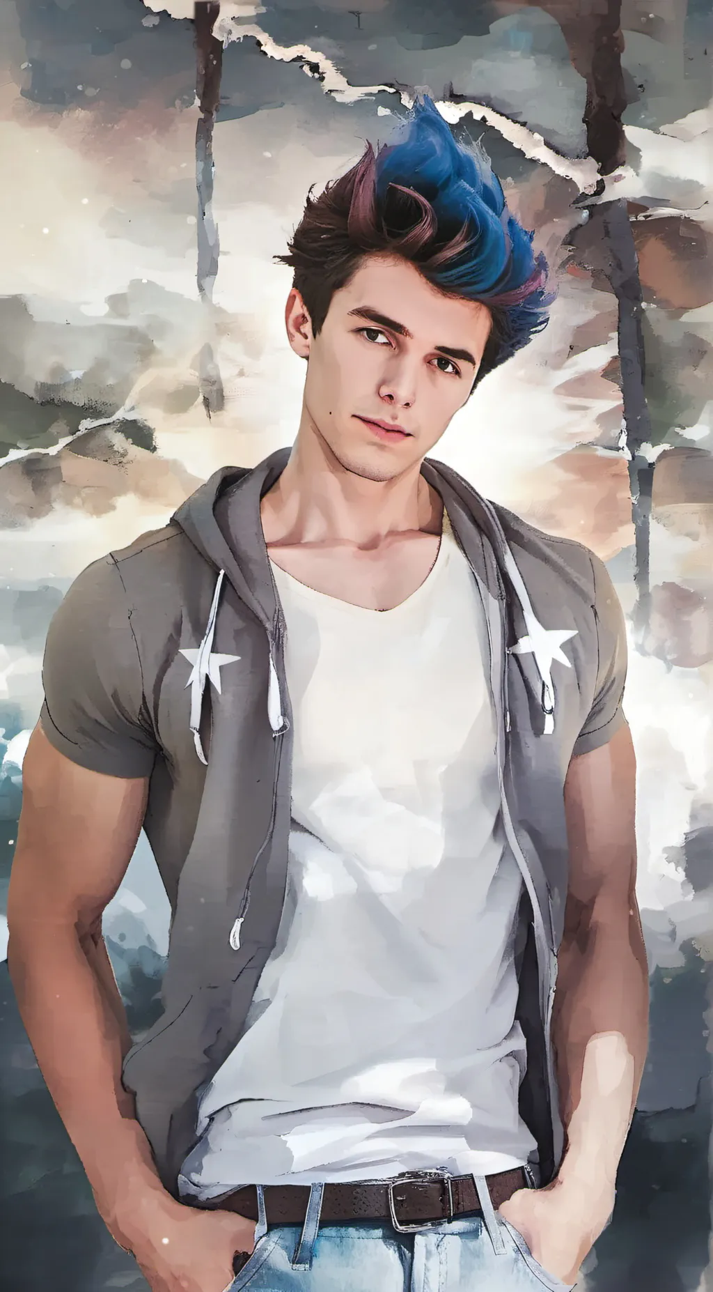 ai character: luca background