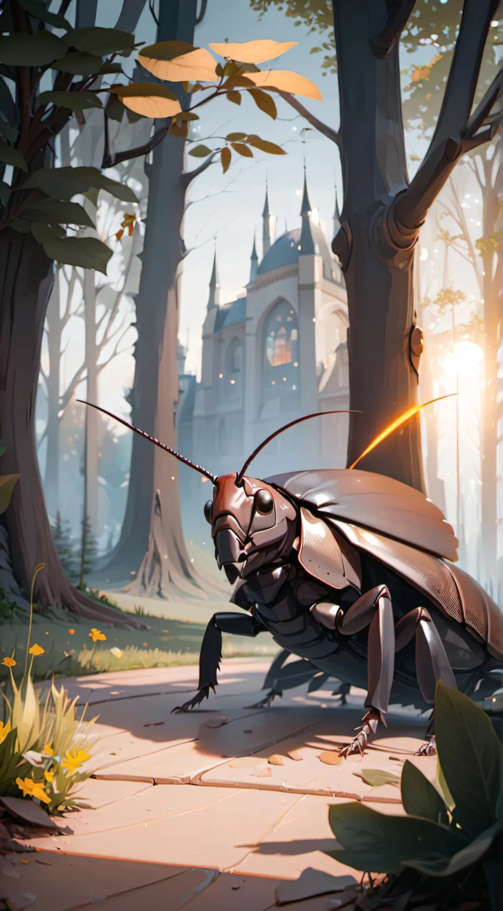 ai character: la cocoracha/roach background