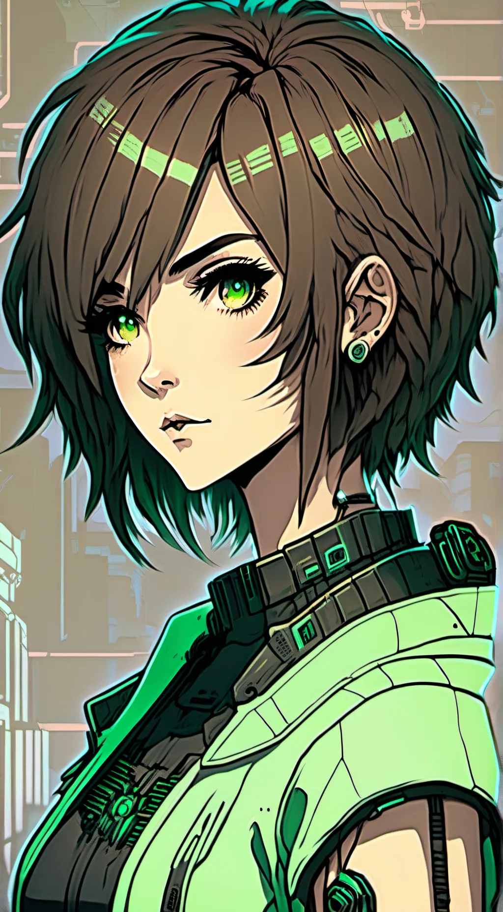 ai character: Sarah Malinka background