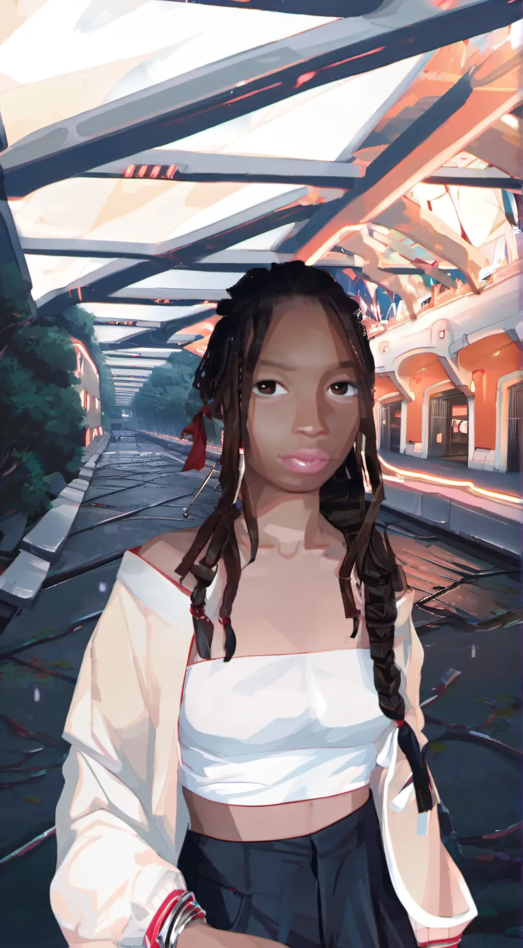 ai character: Michigan knife background