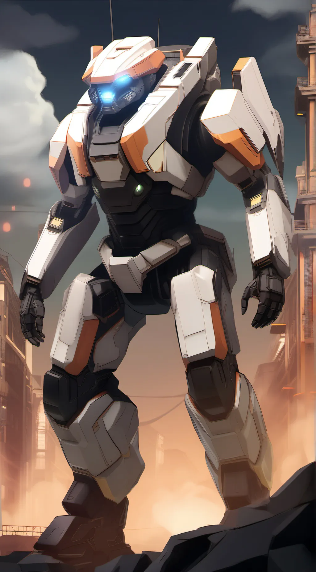 ai character: titan T.6 background