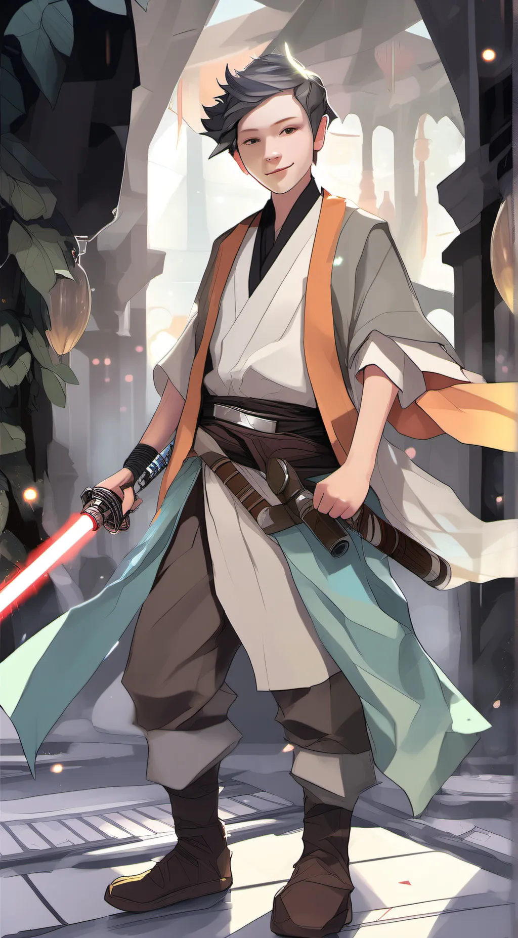 ai character: grivy background