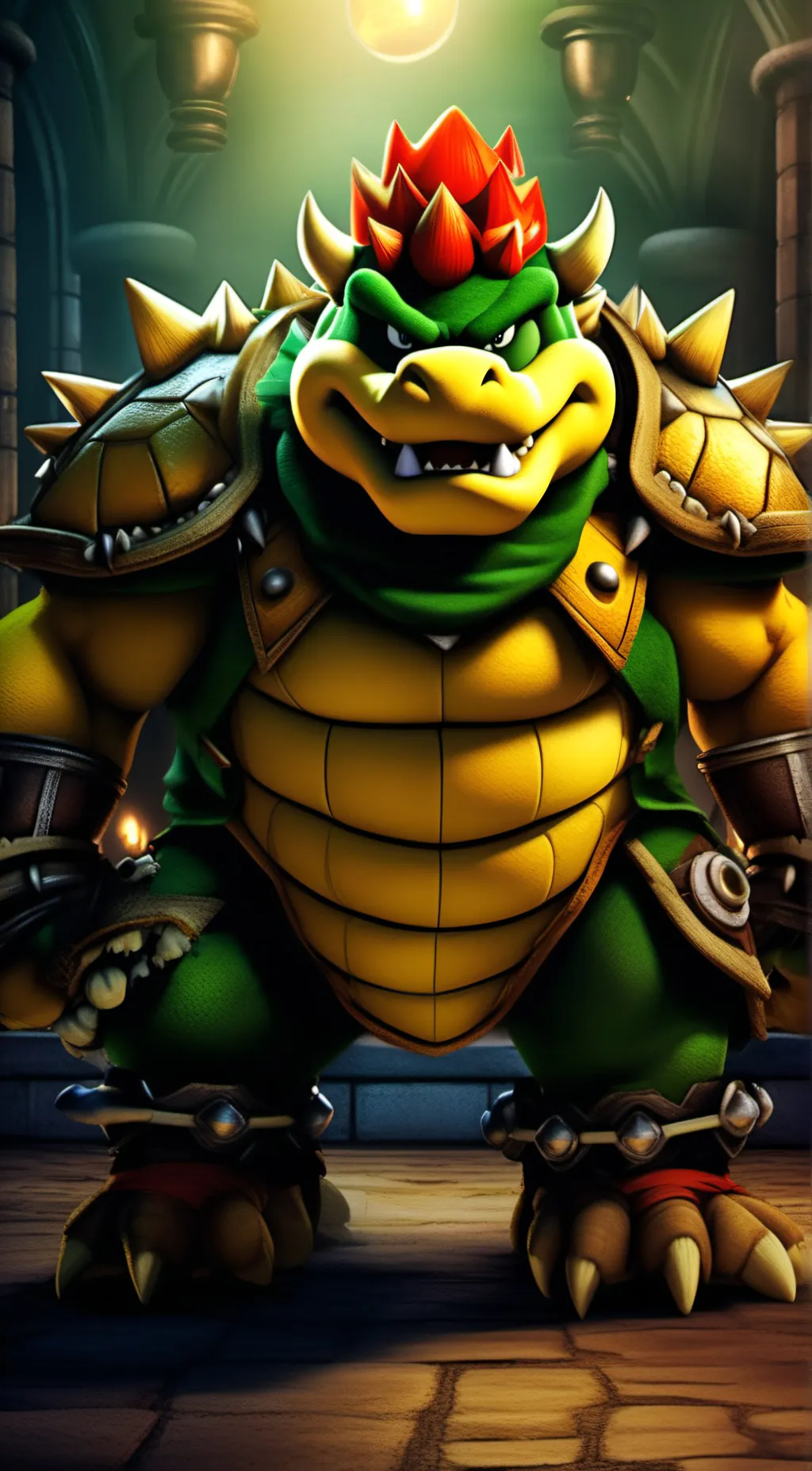 ai character: Bowser  background