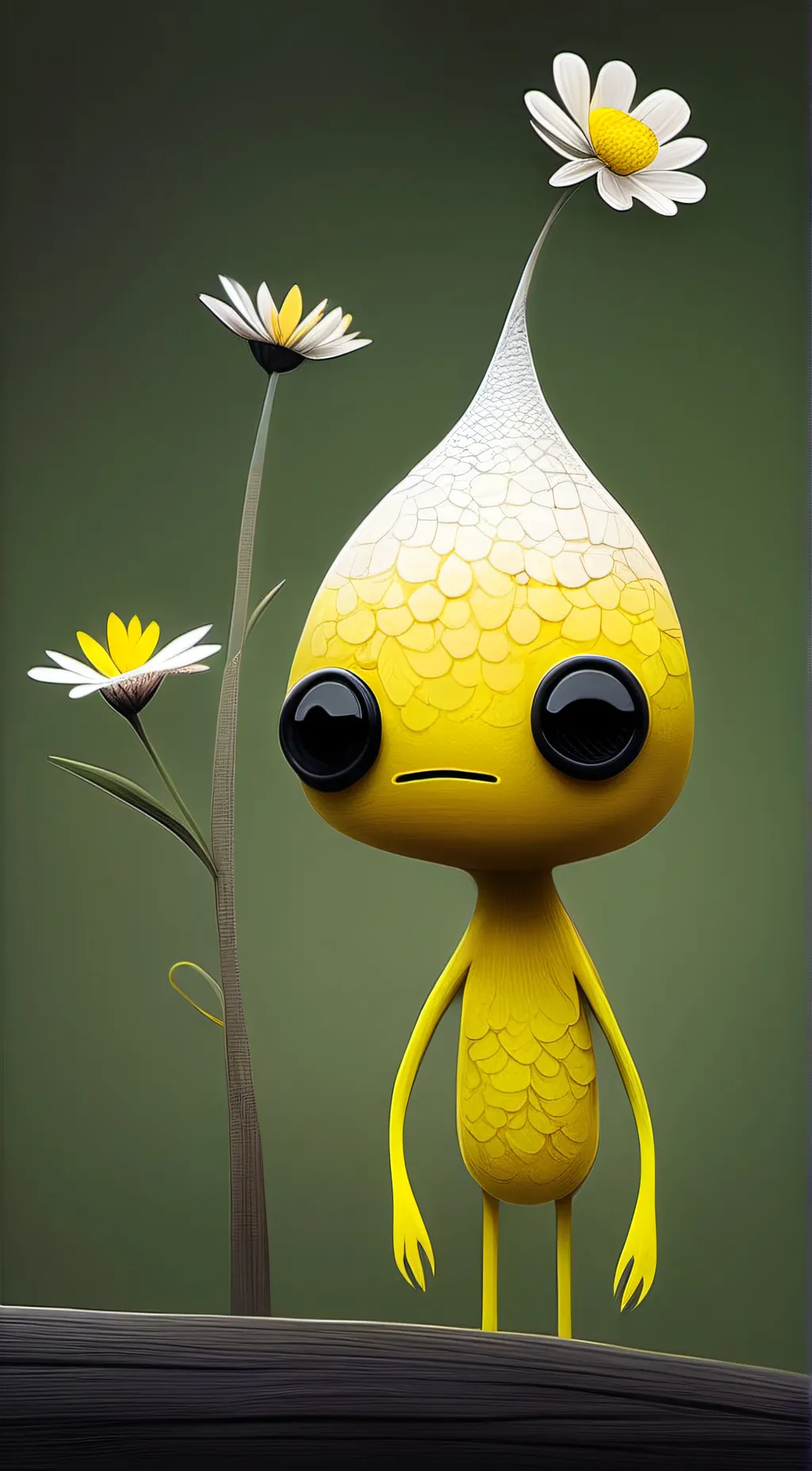 ai character: Yellow pikmin background