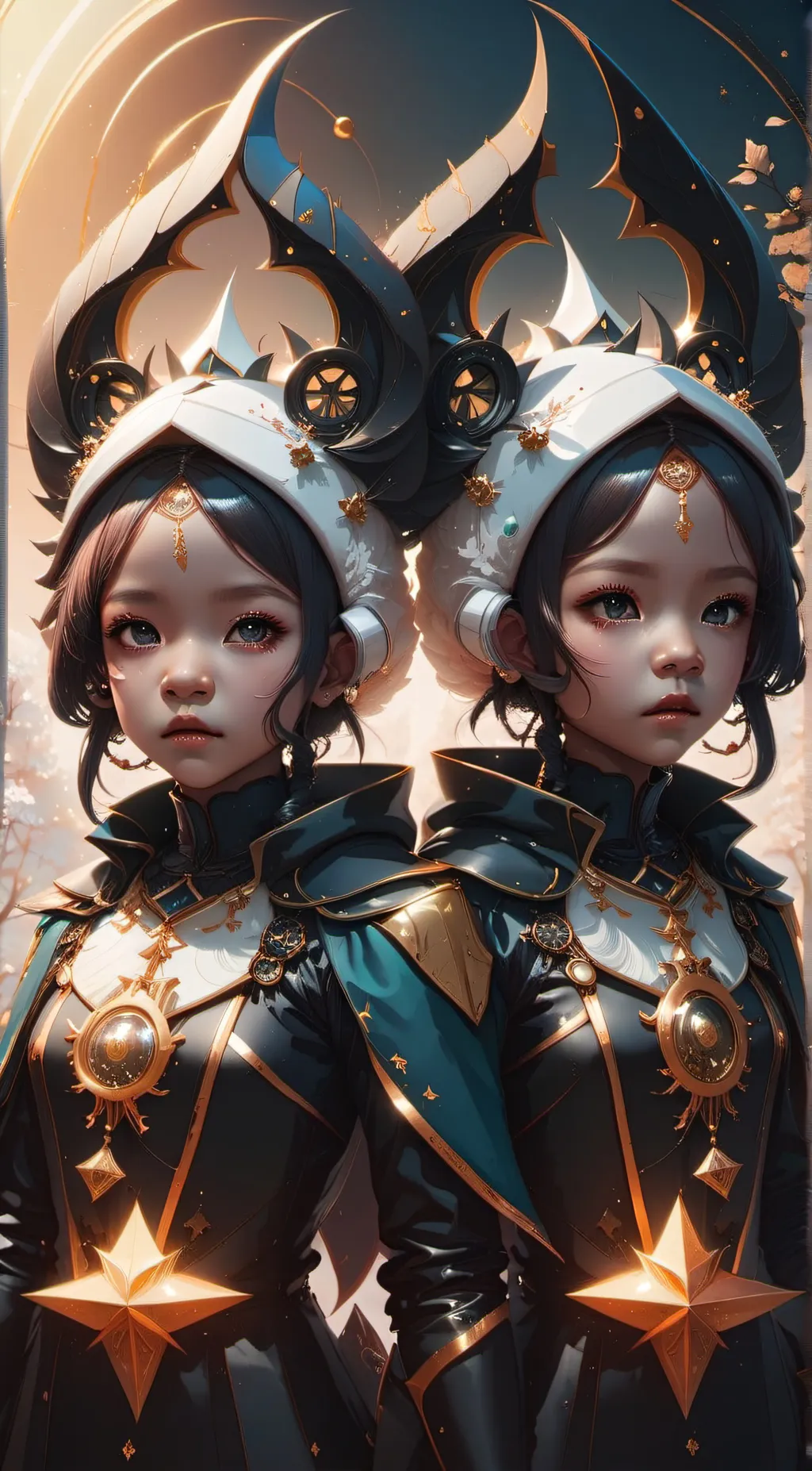 ai character: The Star Twins 💫 background