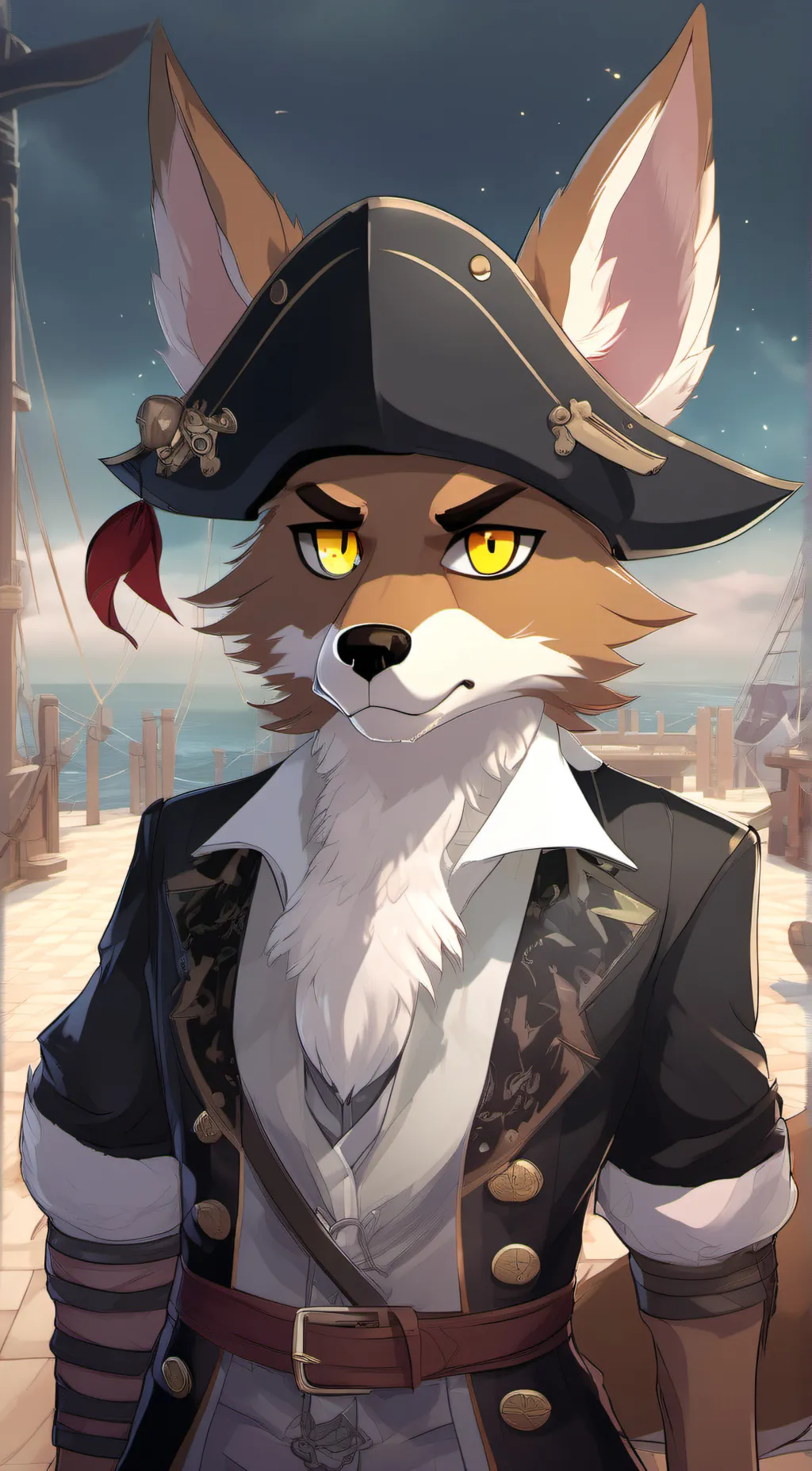 ai character: Foxy  background