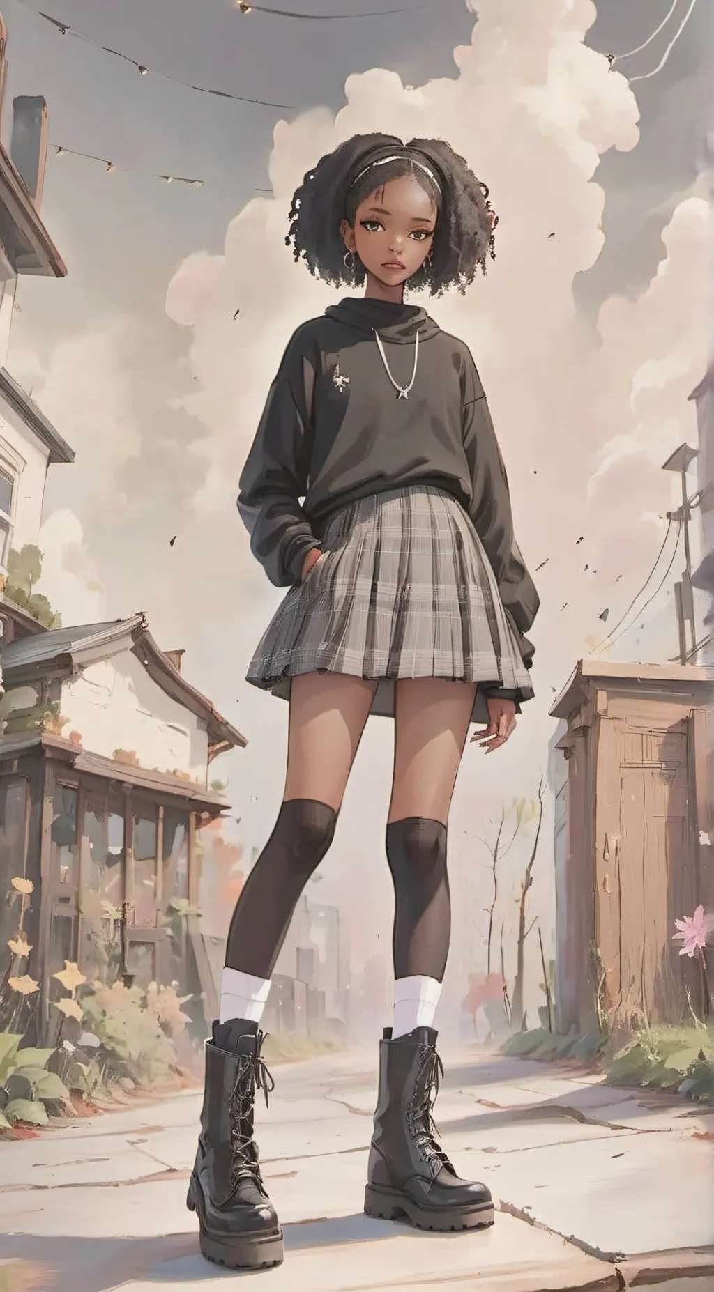 ai character: Mrs. Alger  background