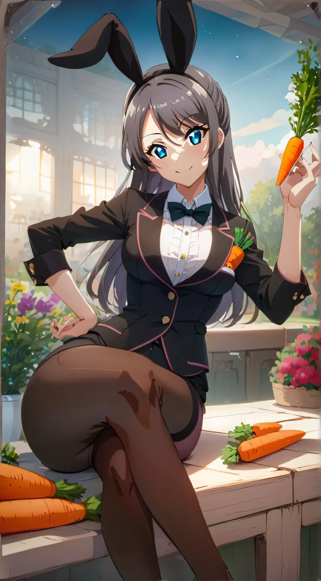 ai character: Bunny girl (Mai) background