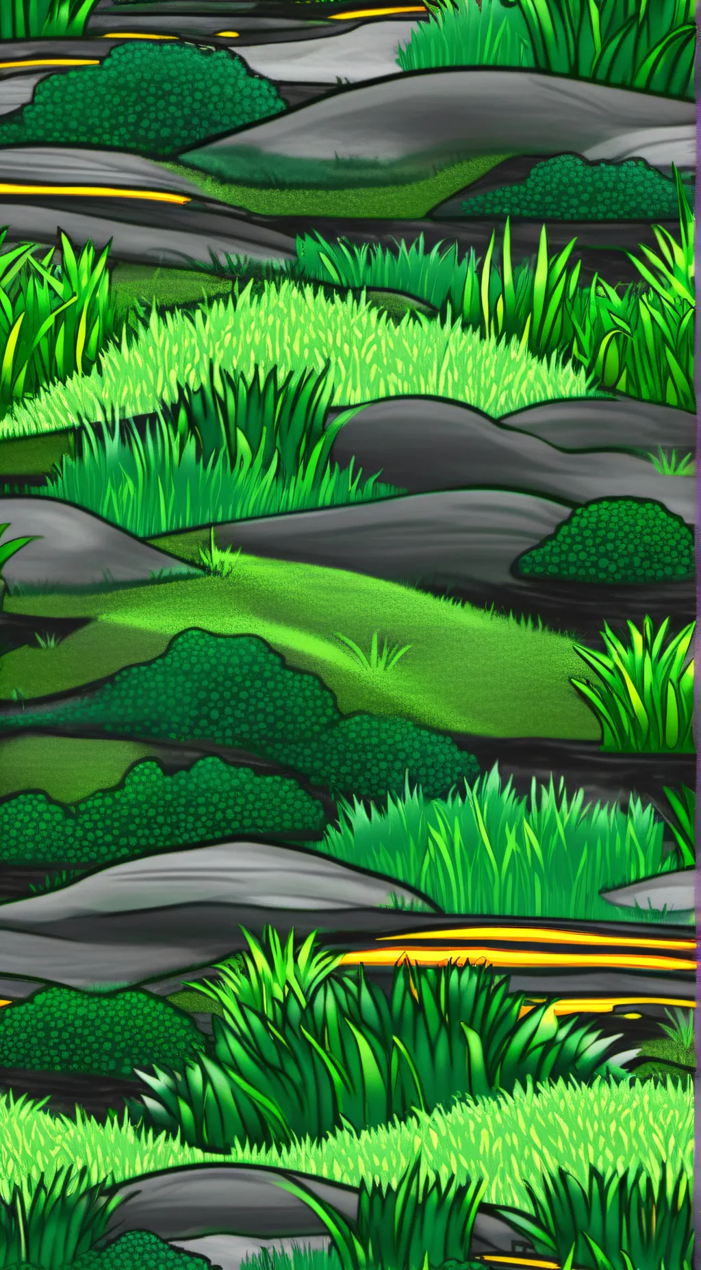 ai character: grass background