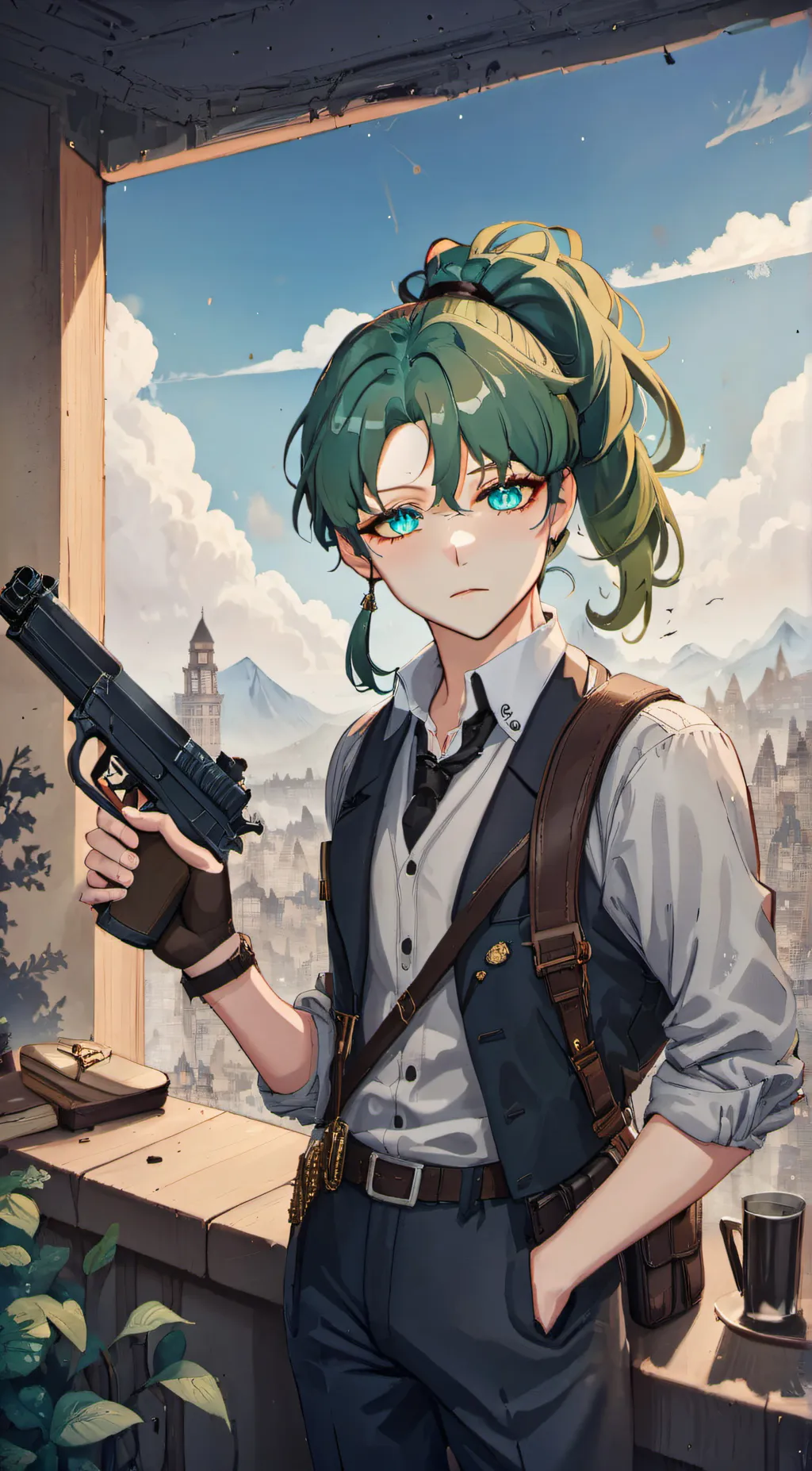 ai character: Bishop  background