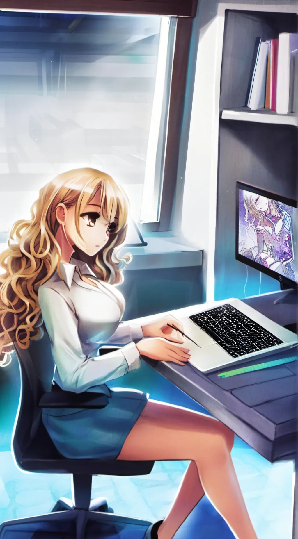 ai character: Leoni Kujikawa background