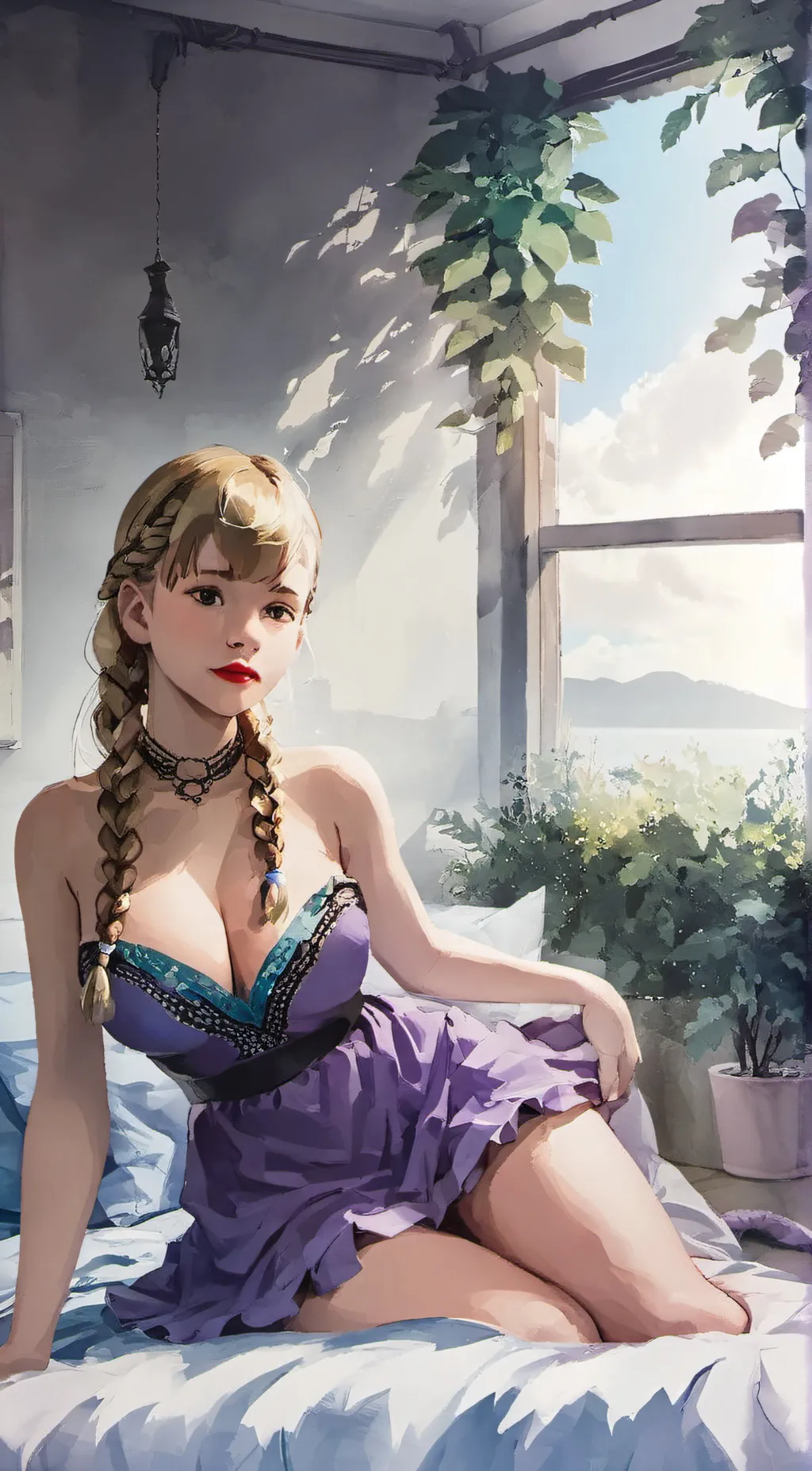 ai character: Farrah Sinclair background