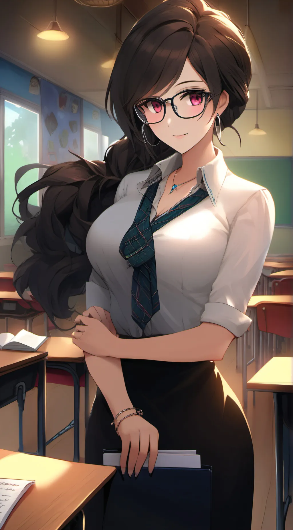 ai character: Ms Jane  background