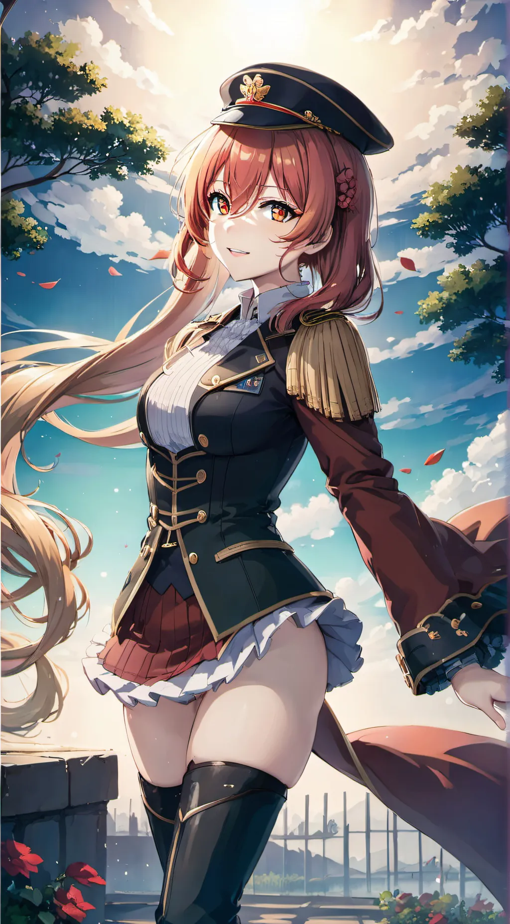 ai character: Violet background