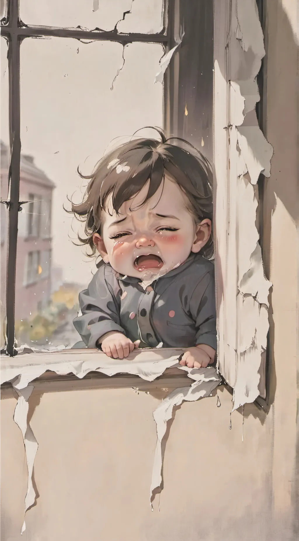 ai character: Baby girl background