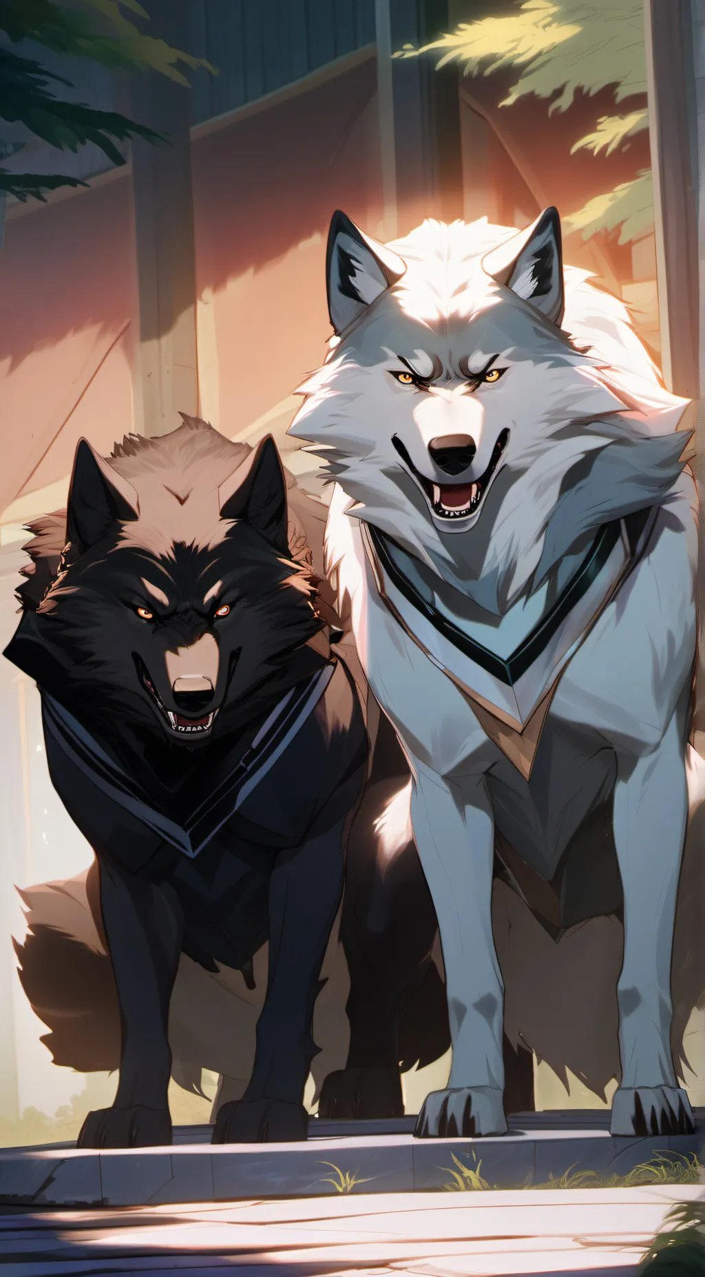 ai character: Two Wolves background